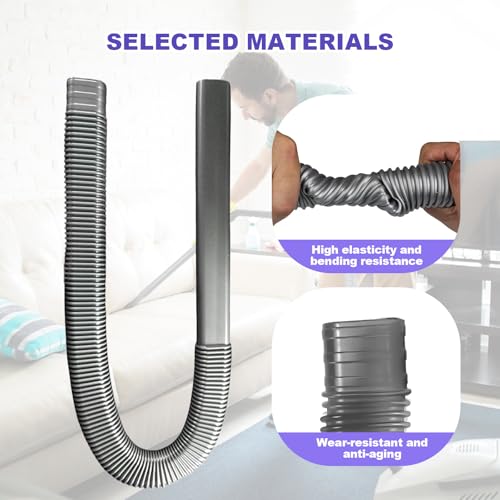Image of Dryer Vent Cleaner Kit Compatible with Shark Vacuum Hose Attachment, Cleaning Tools for Dryer Vents, Dryer Lint Cleaner for Series NV350, NV351, NV352, NV353,NV360,NV500, NV501 NV752 NV751