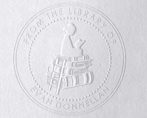 Personalized Book Embosser Stamp with Name | Custom Library Embossers for Books | Personal Book Stampers from The Library of | Gift Idea Stamper