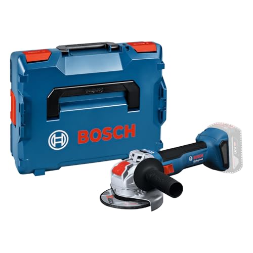 Bosch Professional 18V System Smerigliatrice angolare a batteria con X-LOCK GWX 18V-8 (incl. impugnatura supplementare, cuffia di protezione, L-BOXX 136)