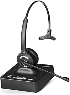 Leitner OfficeAlly LH270 Wireless Telephone Headset with USB Work-from-Home Connection - 5-Year Warranty