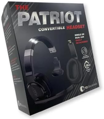 Miniatura 8 de FalconEye Electronics Patriot Convertible Bluetooth sobre la cabeza Auriculares estéreo con cancelación de ruido de una o dos orejas, alcance de más
