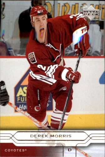 2004-05 Upper Deck Series 1 Hockey 136 Derek Morris Phoenix Coyotes Official NHL Trading Card (Stock Photo Shown, Near Mint to Mint Condition)