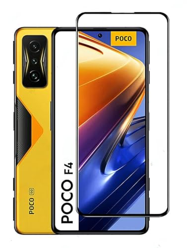 Image of HD Tempered Glass Screen Protector Compatible For Poco F4 5G With Edge To Edge Coverage And Easy Installation Kit