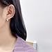 925 Sterling Silver CZ Star Chunky Small Hoop Earrings for Women Sensitive Ear Dainty Oval Crystal Stars Hypoallergenic Sleeper Huggie Hoops Fashion Trendy Jewelry Christmas Gift (Silver)