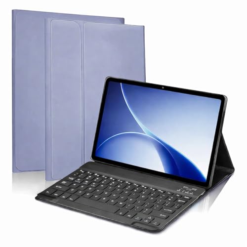 Image of ProElite Keyboard case for Oppo Pad 5 12.1 inch, Magnetic Detachable Wireless Bluetooth Keyboard for Oppo Pad 5 12.1 inch, Lavender