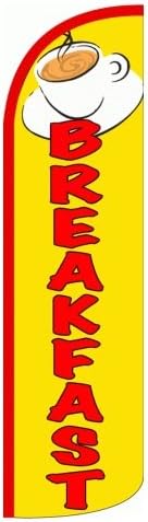 BREAKFAST X-LargeWINDLESS Swooper Flag