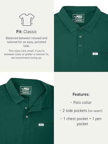 Image of Peelz Jamie Polar Fleece Jacket for Men & Women - Full Zip Unisex Long Sleeve, Soft Fabric & 2 Pockets, Comfort Fit