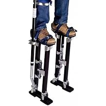 Adjustable Aluminum Stilts 15-40 Inch - Ideal Work Stilts for Painters & Ceiling Builders - Professional Craftsman Drywall Plastering Stilts 23inch