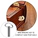 Kisangel 3Pcs Metal Winding Key, Music Box Clockwork Replacement Accessories for DIY Music Box Wind Up Mechanism Repair