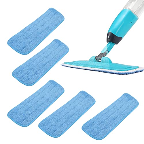 TYCIONG Microfibra MOP Papas de Reemplazo Universal de 5 Piezas de Mopos de Reemplazo Universal para un Gancho de 14x41 Cm y Trapeador de Bucle con una Fuerte Absorción de Costura Fuerte