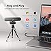 DEPSTECH DW40 4K Webcam, Dual Microphone Autofocus HD Web Camera with Sony Sensor, Privacy Cover & Tripod, Plug and Play USB 8MP Camera Computer Streaming Webcam for Laptop PC/Video Call/Zoom/YouTube