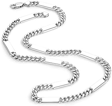 Dankadi Men 925 Sterling Silver 6mm Miami Cuban Link Necklace Fashion Women 18 "20" 22 "24" 26 "28" 30" Solid Silver Chain Choker Hip Hop Jewelry For Teen Boy Gift