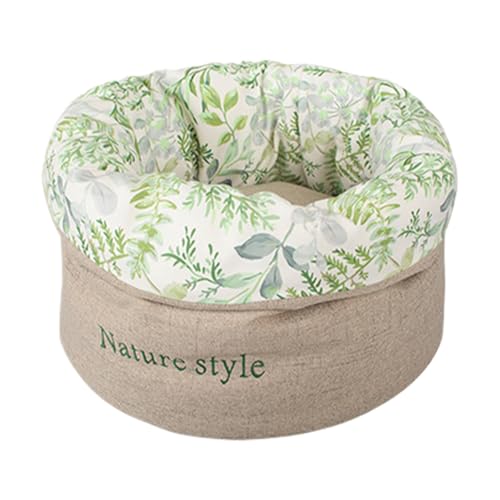 Linda cama para gatos, semicerrada, cálida y cálida, para perros pequeños, invierno, interior, dormitorio, salón, coche, exterior, terraza