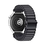 [ Conception unique ]:Sangle de rechange pour Huawei Watch Ultimate bracelet de sport avec conception les vagues, il s'adaptera parfaitement à votre poignet et offrez le look haut de gamme, témoigne d'un sens du style distinctif. Le design tubulaire du sangle pour Huawei Watch Ultimate bracelet de rechange est plus léger et plus confortable au toucher, ce qui le rend facile à porter en toute occasion.