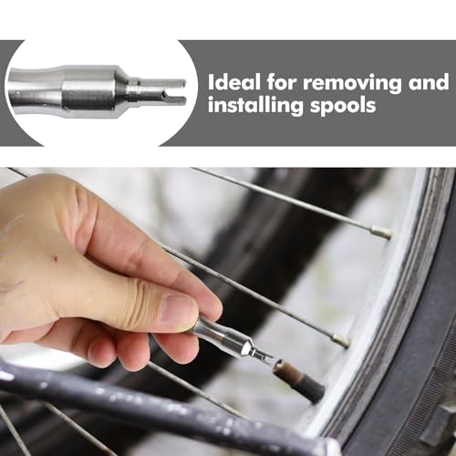 Image of Valve Core Removal Tool, Stainless Steel Tire Valve Core Removal Tool, Portable Tire Valve Stem Tool, Valve Stem Core Replacement Tool for Car Truck Bicycle Tire Repair Install