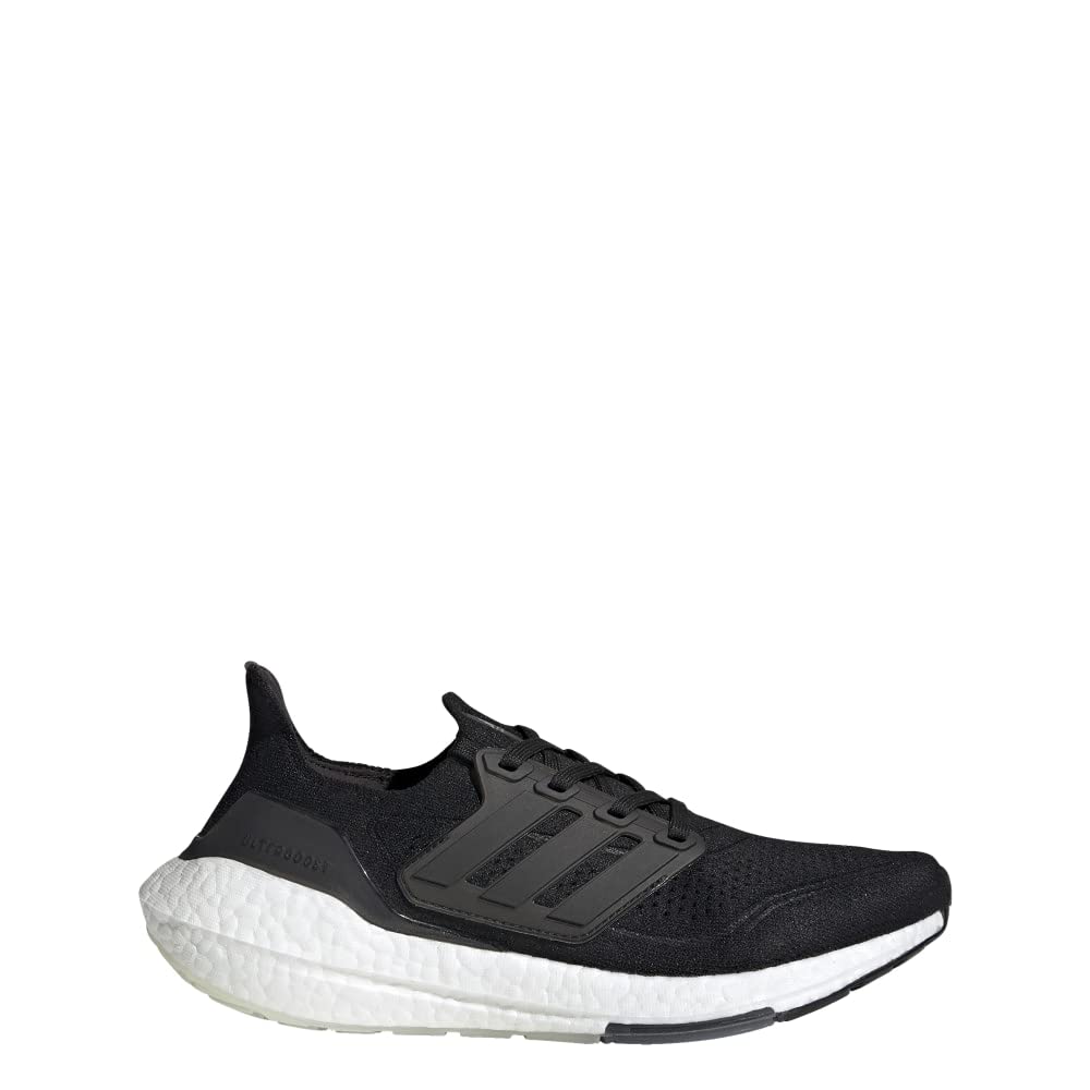 adidas Women's Ultraboost 21 Running Shoe, Black/Black/Grey, 8.5