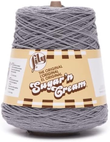 Lily Sugar'n Cream Yarn Cones-Overcast 103002-02730