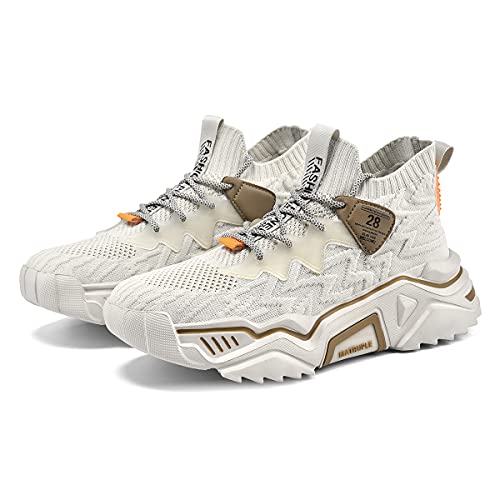 MATRUPLE Mens Fashion Sneakers High Top Casual Shoes Athletic Walking Mesh Comfortable Sports Shoe2