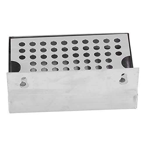 Wandmontierter Edelstahl-Grill, Bierabtropfschale Im Lieferumfang Enthalten, Manuelle Entleerung, Wein, Kaffeefarbe, Edelstahl 304, 15,4 X 11,2 X 6,7 Cm