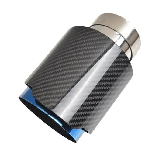 Tuyau d'échappement carbone 76mm 101mm pointe silencieux canule voiture modifiée