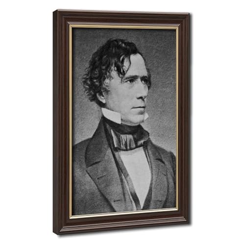 Toile Franklin Pierce WCYB décoration murale bureau avec cadre à suspendre