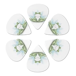 ASDTEHCY Lot de 6 médiators en celluloïd, amusants, en forme de grenouille, pour guitares acoustiques, électriques… - Les Beatles, Paul McCartney, John Lennon, RIngo Starr, George Harrison ASDTEHCY Lot de 6 médiators en celluloïd, amusants, en forme de grenouille, pour guitares acoustiques, électriques… – Image 2