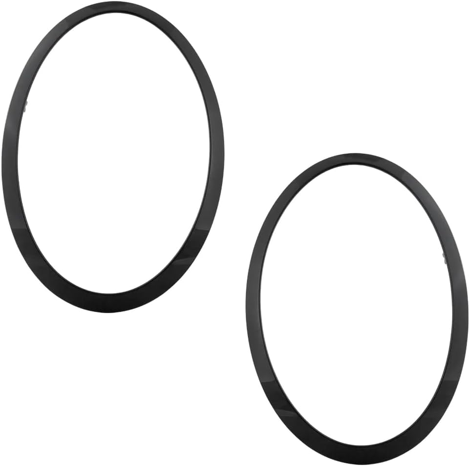 Rareelectrical New Pair Of Headlight Bezel Compatible With Mini Cooper Base Cooper John Cooper Works Gp 2014-2023 By Mc2506104 Mc2507104 51137449209 51137449210