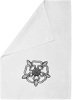 Azeeda 'Tudor Rose' White Cotton Tea Towel/Dish Cloth (TW00016070)