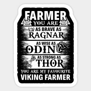 You are My Favourite Viking Farmer Proud Farmers for Farmer Gift for Farmer Family Sticker, Gift Sticker, Funny Sticker, Vinyl Sticker