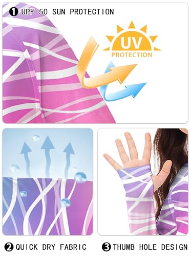 Remimi Kids Sun Shirt Rash Guard Quick Dry Sun Protection Athletic Hoodie Hiking Shirts 3-12 Years3