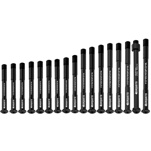 GRQUSTO 1.5mm Thread Pitch Front Rear Thru Axles for Road Mountain Bicyle Suspension Forks Rigid Forks and Bike Rear Frame, 6061 Aluminium Alloy Boost Through Axle: 12mm x 120mm