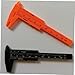 Veemoon Mini Plastic Vernier Caliper Orange Sliding Gauge with Dual Internal External Measurement for Jewelry Beads Buttons and Industrial Use