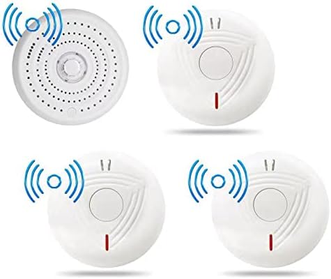 SAFE TECH Wireless Interlinked Heat Alarm Detector, Smoke Alarm Combination with 10 Years Battery, CE EN14604/AS3786 ROSH Listed (4 Pack)