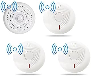 SAFE TECH Wireless Interlinked Heat Alarm Detector, Smoke Alarm Combination with 10 Years Battery, CE EN14604/AS3786 ROSH Listed (4 Pack)