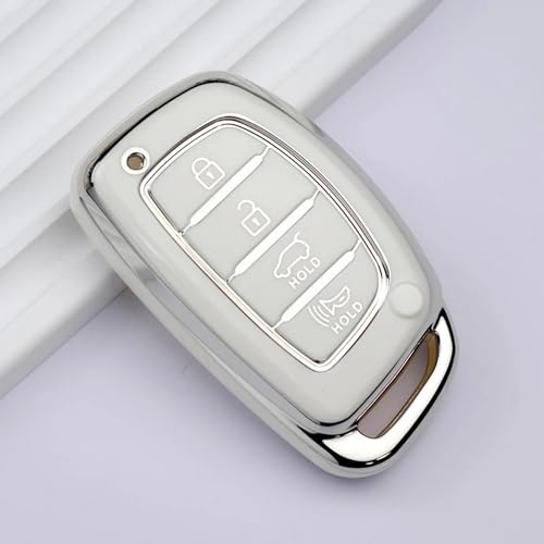 Coque de clé TPU Hyundai I10 I40 boîtier télécommande 4 boutons - 4