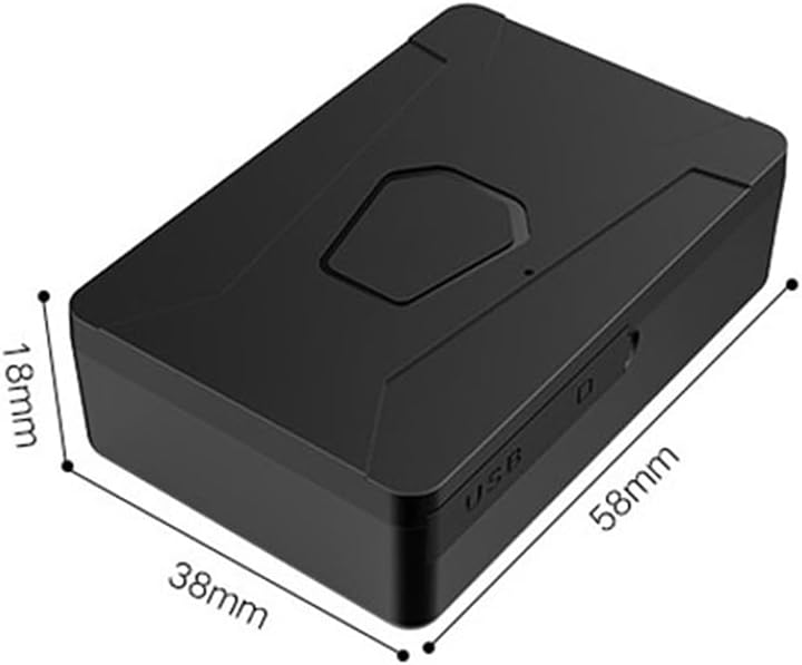 PG11 GPS Vehicle Tracker Car Motorcycle Bike Locator GPS Real Time Tracker SOS Call Voice Monitor Waterproof Tracker - (Color: Black)