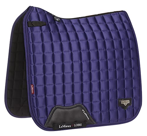 Tapis de selle LeMieux Loire en satin luxueux pour le dressage de prestige