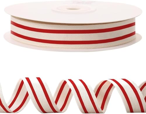 CHMOART Red Natural Cotton Ribbon