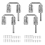 Silver-4PCS