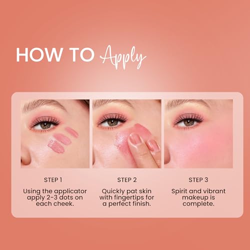 Image of Seven Seas Cheek Bloom Liquid Blusher & Lip Gloss | Highly Pigmented | Long-lasting | Waterproof | Buildable & Blendable | All Skin Types | (Shade- 04 Natural Blush-5g)