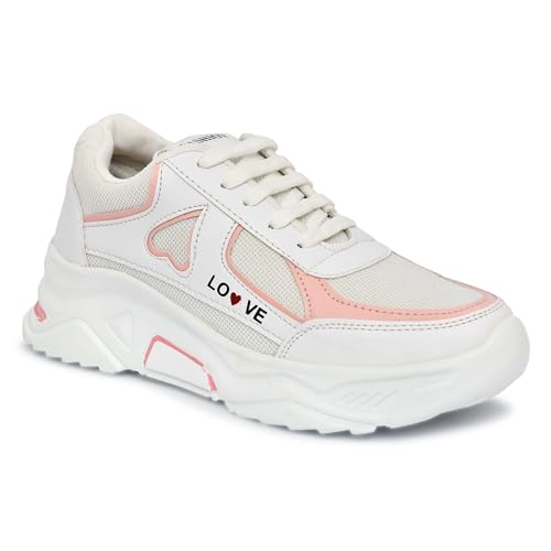 Image of SUSON Women's Synthetic Leather Sneakers Shoes