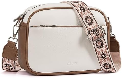 CLUCI Crossbody Bag for Women Trendy, Vegan(PU) Leather Crossbody Purses, Shoulder Handbags with Adjustable Wide Strap