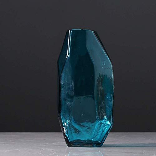Vase fleur transparent verre MU objet décoration maison salon table style antique