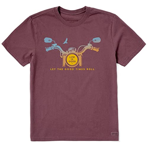 T-shirt moto marron vêtement homme coton léger taille M
