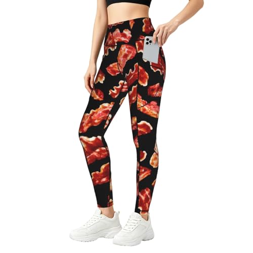 Leggings de gimnasio Yyoretp: pantalones de yoga elásticos con bolsillos para mujer