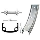  V-Rad 16\'305-19Stahl.siib.Starr 20L Alu-Kastenfelge silb./matt.Zinkspeichen