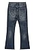 MZNBURAM Men's Stretch Regular Fit Bootcut Flared Jeans - Cowboy Cotton Fashion Comfort Flex Waist Denim Pants (38, Dark Blue)