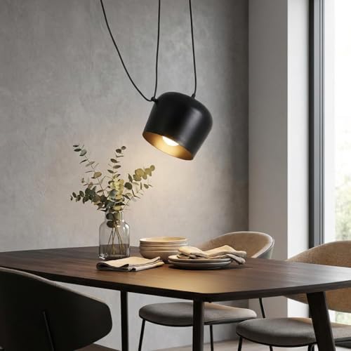 Materiale premium in alluminio nero: Realizzata in alluminio metallico di alta qualità con finitura nera, garantisce resistenza, durata e uno stile elegante tra moderno e classico.
