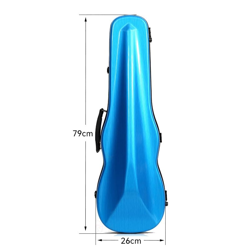 futerał na skrzypce Pudełko Ochronne Na Skrzypce Z Włókna Węglowego 4/4. Ultralekka Torba Na Skrzypce. Plecak Na Skrzypce Na Ramię(A brushed blue)