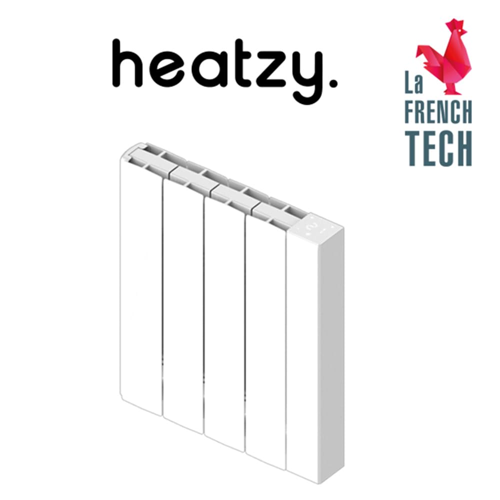 HEATZY - Calefactor eléctrico conectado Wi-Fi núcleo de calentamiento de cerámica HEATZY GLOW 1000w